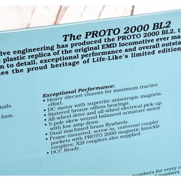 Proto 2000 Series HO Scale BL2 Locomotive Model Train - Setting the Standard - Picture 11 of 16
